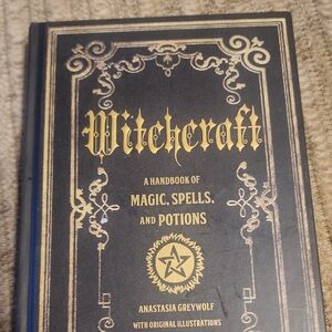 Witchcraft Handbook with Gold Accents